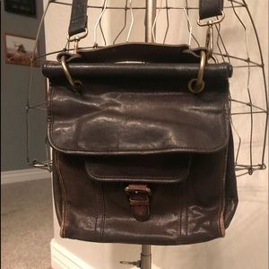 Fossil leather cross body satchel